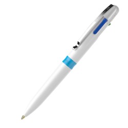Penna a sfera Take 4 a quattro colori punta M fusto bianco Schneider - Conf da 10 pz.