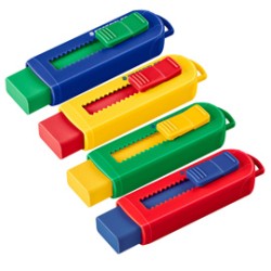 Gomma a scorrimento Staedtler eraser involucro colori vivaci assortiti - Conf da 12 pz.