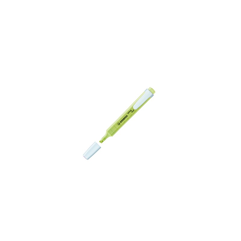 Evidenziatore SWING COOL pastel lime STABILO 275/133-8 - Conf da 10 pz.