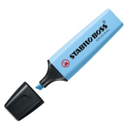 Evidenziatore Stabilo Boss pastel azzurro cielo 70/112 - Conf da 10 pz.