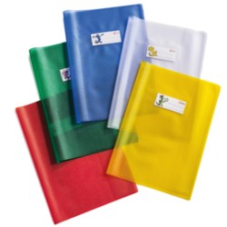 Coprimaxi PVC goffrato trasparente Emysilk c/alette 21x30cm verde RiPlast - Conf da 30 pz.