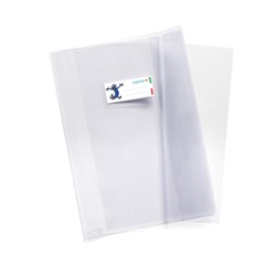 Coprimaxi pvc 200mic supercristallo neutro c/alette 21x30cm Riplast - Conf da 30 pz.