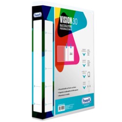 Raccoglitore personalizzabile Vision 22 x 30 cm 4 anelli a D 30 mm dorso 4,5 cm