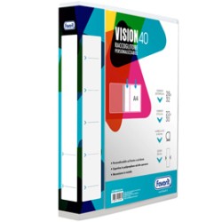 Raccoglitore personalizzabile Vision 22 x 30 cm 4 anelli a D 40 mm dorso 6 cm ne
