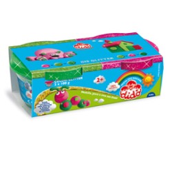 Set 2 barattoli DidO 100gr magenta - verde glitter