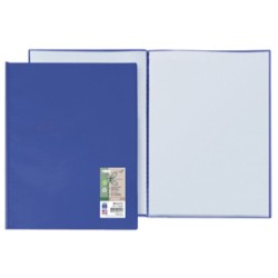 Portalistini Ermes in PP riciclato 20 buste blu Sei rota - Conf da 20 pz.