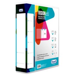 Raccoglitore personalizzabile Vision 22 x 30 cm 4 anelli a Q 65 mm dorso 8,5 cm