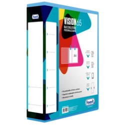 Raccoglitore personalizzabile Vision 22 x 30 cm 4 anelli a Q 65 mm dorso 8,5 cm