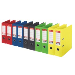 Registratore a leva Dorso 75mm colori assortiti CO2 neutral Esselte - Conf da 10 pz.