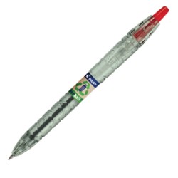 Penna a sfera scatto B2P Ecoball punta 1.0mm rosso Pilot - Conf da 10 pz.