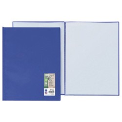 Portalistini Ermes in PP riciclato 40 buste blu Sei rota - Conf da 12 pz.
