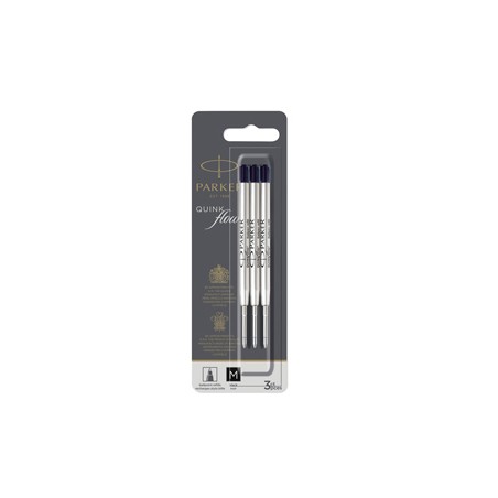 Blister 3 refill sfera Quinkflow medio nero Parker