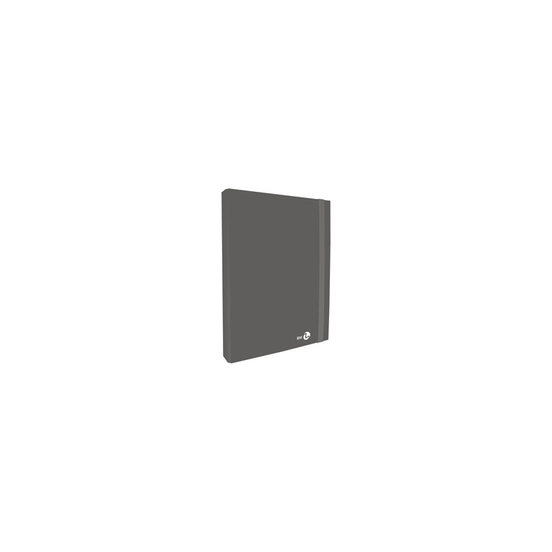 Cartella progetto con elastico dorso 3 cm, grigio scuro BM