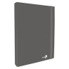 Cartella progetto con elastico dorso 3 cm, grigio scuro BM