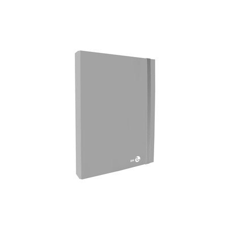 Cartella progetto con elastico dorso 3 cm, grigio chiaro BM