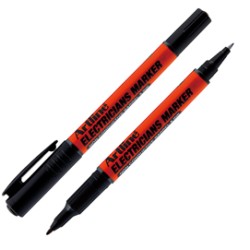 Marcatore permanente a doppia punta 0,4 e 1,0 mm per elettricisti nero artline