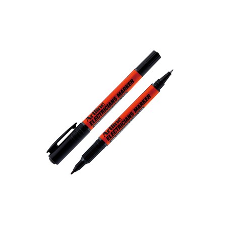 Marcatore permanente a doppia punta 0,4 e 1,0 mm per elettricisti nero artline