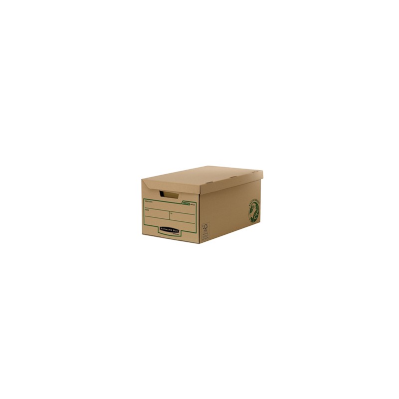 Conf 10 scatole maxi con coperchio ribaltabile Bankers Box Earth Series