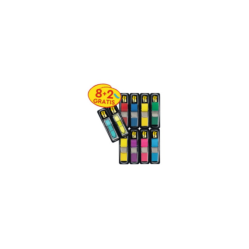 Value pack 8 Segnapagina Post-it Index piccolo +  2 Index Freccia colori assorti