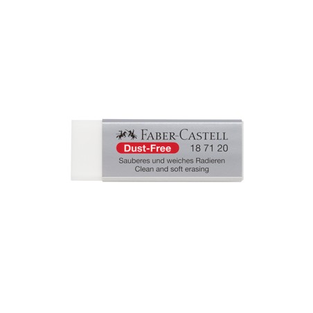 Gomma Dust Free vinile per matite grafite e colorate Faber-Castell - Conf da 20 pz.