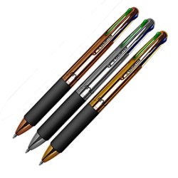 Astuccio 6 penne sfera 4 colori Multi 1,0mm Chrome Osama