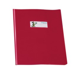 Copriquaderno PVC lucido coprente GreenLine A5 c/alette rosso RiPlast - Conf da 25 pz.