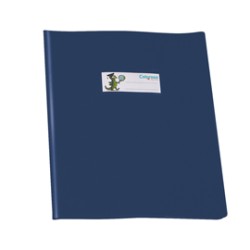 Copriquaderno PVC lucido coprente GreenLine A5 c/alette blu RiPlast - Conf da 25 pz.