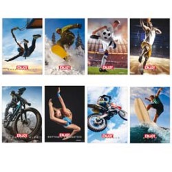 Maxiquaderno A4 20fg+1 80gr 4mm Enjoy Sport 2023 Blasetti - Conf da 10 pz.