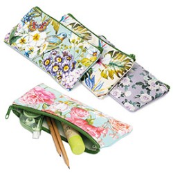 Bustina Nature Flowers in tessuto 22x10cm fantasie assortite Pigna - Conf da 24 pz.