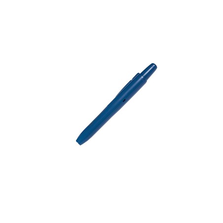 Pennarello detectabile indelebile retrattile a punta tonda colore blu - Conf da 10 pz.
