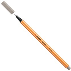 Pennarello Stabilo Point 88/93 grigio caldo - Conf da 10 pz.