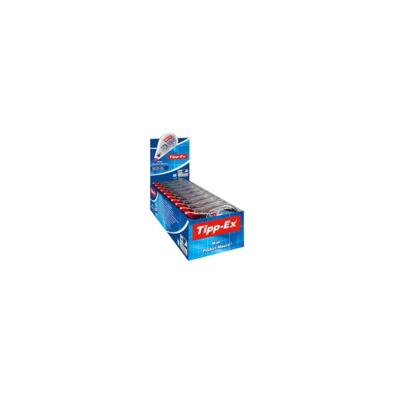 10 correttori Tipp-ex pocket mouse 5mm x 6mt Decor Bic