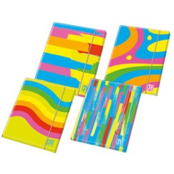 Raccoglitore 4 anelli One Color 26x32cm diam.30mm Fantafluo Blasetti - Conf da 6 pz.