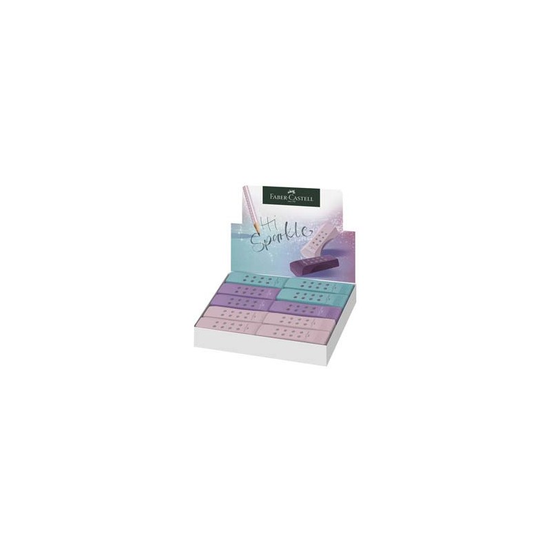 Gomma RollOn Sparkle colori assortiti Faber Castell - Conf da 20 pz.