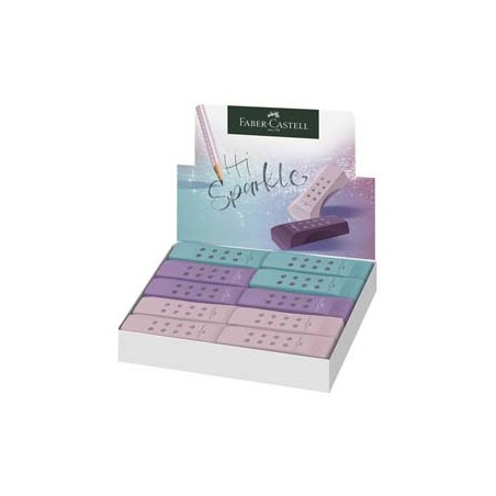 Gomma RollOn Sparkle colori assortiti Faber Castell - Conf da 20 pz.