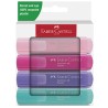 Astuccio 4 evidenziatori Textliner 46 in colori ass. pastel Faber Castell