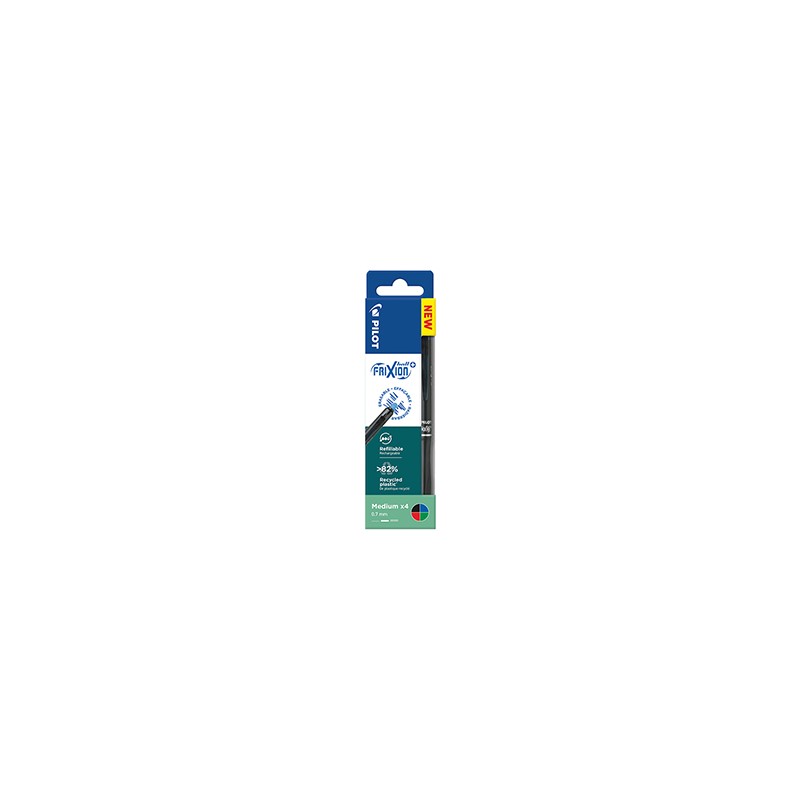 Astuccio 4 penna sfera a scatto FrixionBall+ 0,7mm colori assortiti Pilot
