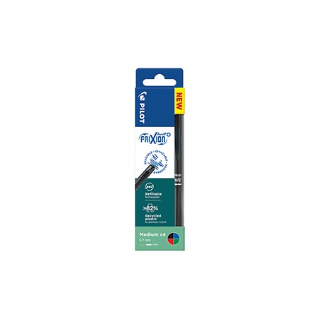 Astuccio 4 penna sfera a scatto FrixionBall+ 0,7mm colori assortiti Pilot
