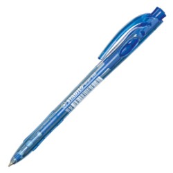 Penna a sfera a scatto Liner 308 0.7mm blu Stabilo - Conf da 10 pz.