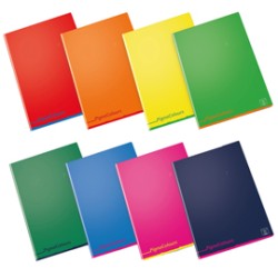 Maxiquaderno A4 80gr 40+2fg 1 rigo Pigna Colours - Conf da 10 pz.