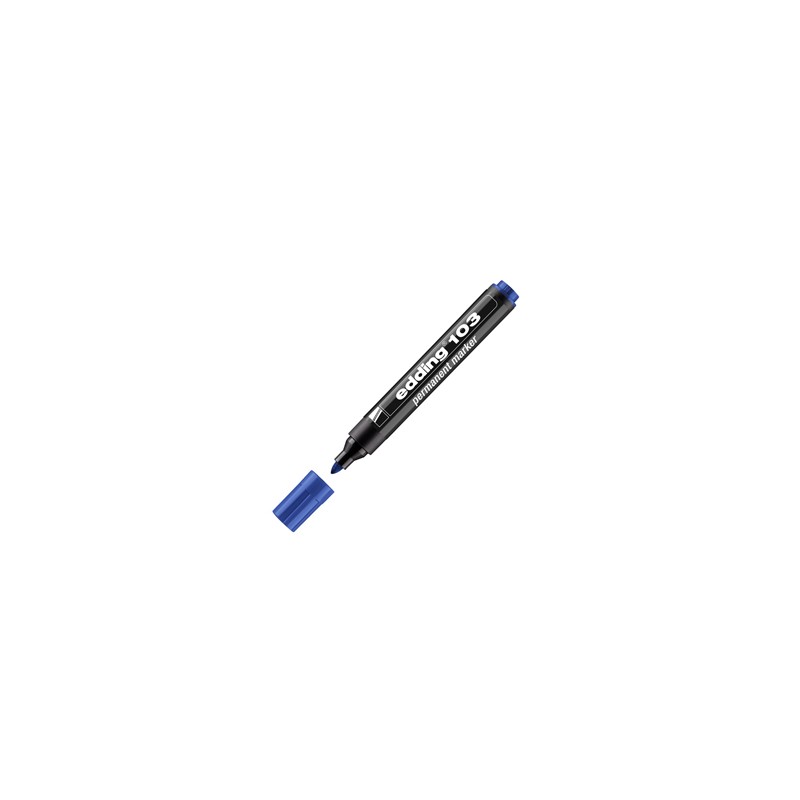 Marcatore permanente 103 punta conica blu Edding - Conf da 10 pz.