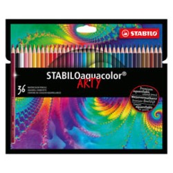 Astuccio 36 pastelli Arty aquacolor Stabilo