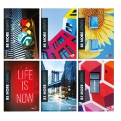 Maxiquaderno A4 36fg+2 100gr 4mm Be More Urban 2024 BM - Conf da 10 pz.