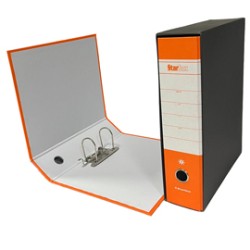Registratore STARBOX f.to protocollo dorso 8cm arancio STARLINE - Conf da 12 pz.