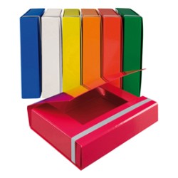 CARTELLA PROGETTO DORSO 5CM C/ELASTICO ASSORT. STARLINE - Conf da 10 pz.