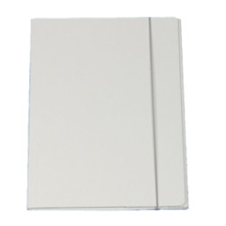 Cartella con elastico 25x34cm Bianco Queen Starline - Conf da 10 pz.