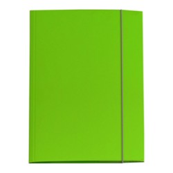 Cartella con elastico 25x34cm Verde prato Queen Starline - Conf da 10 pz.