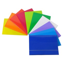 Cartella con elastico 25x34cm Colori assortiti Queen Starline - Conf da 10 pz.