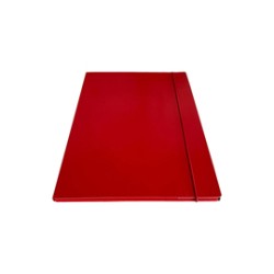 Cartella c/elastico tondo rosso dorso 1cm Starline - Conf da 5 pz.