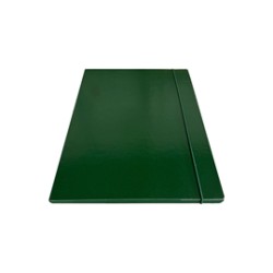 Cartella c/elastico tondo verde dorso 1cm Starline - Conf da 5 pz.